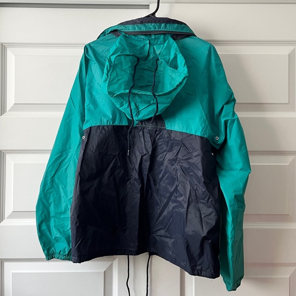 Vintage 90s Green & Navy Blue Full-Zip K-Way - Unisex M | Women’s L - Picture 2 of 7